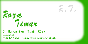 roza timar business card