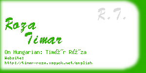 roza timar business card